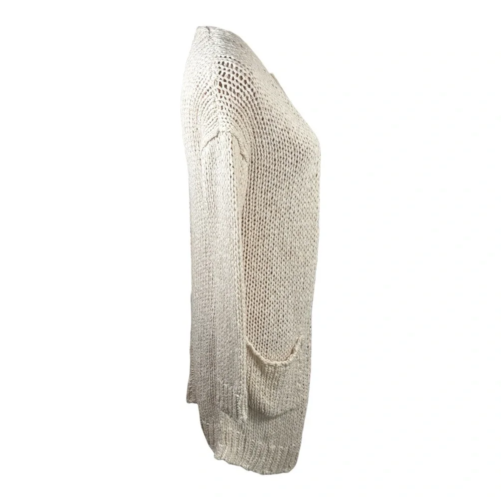 Free People 'Simply Sienna' cardigan in ivory cotton blend size Small